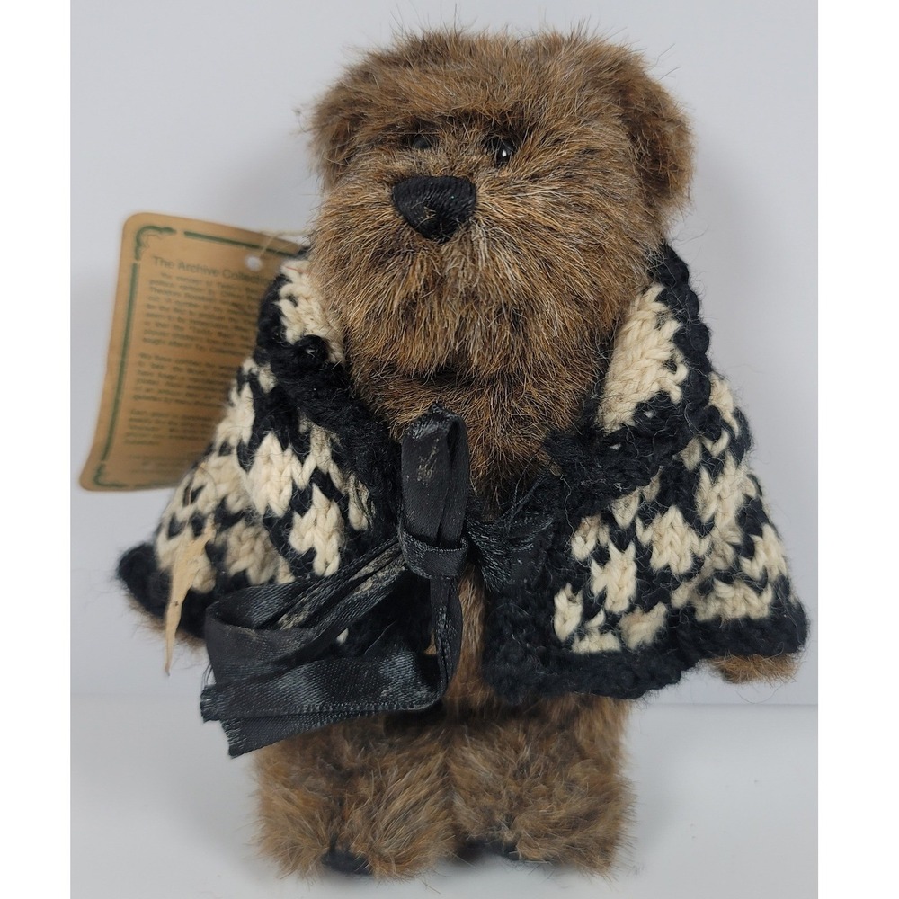 Boyds Bears The Archive Collection Archibald Brown Plush Teddy Bear with Sweater